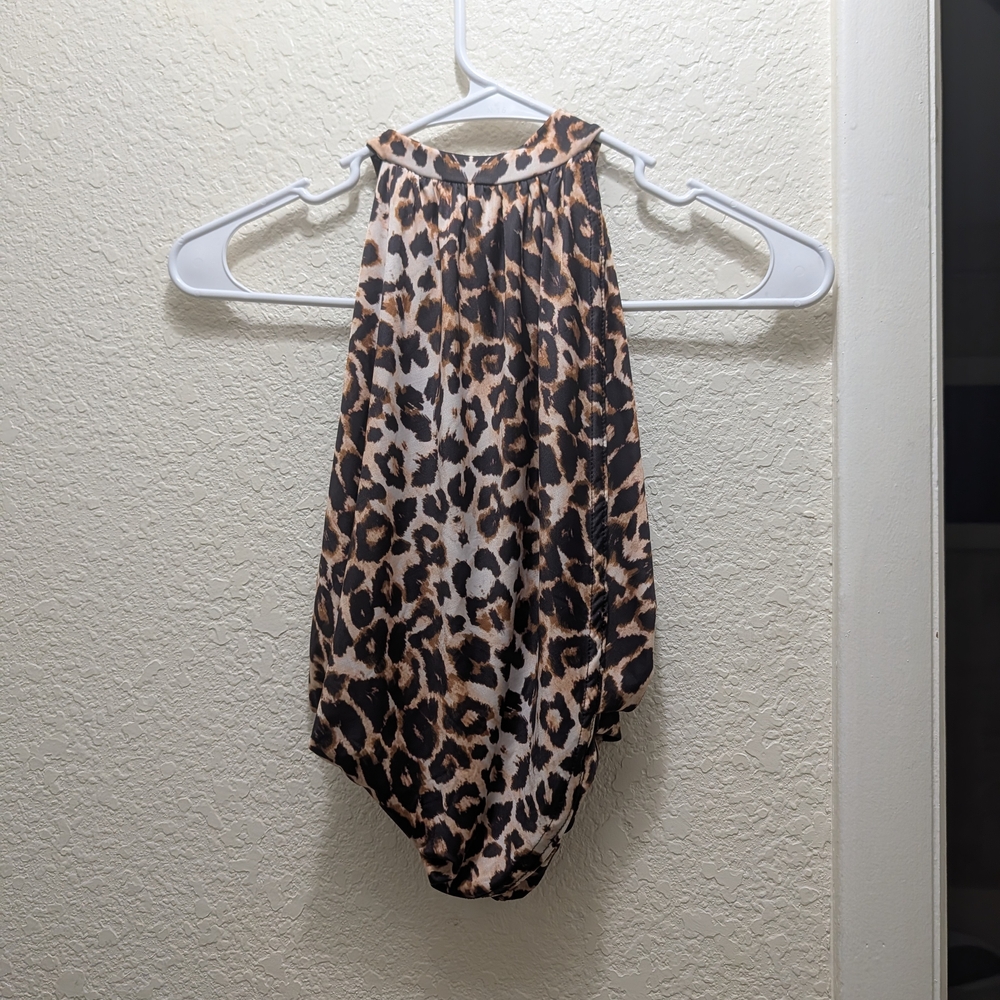 Leopard Print Halter Top